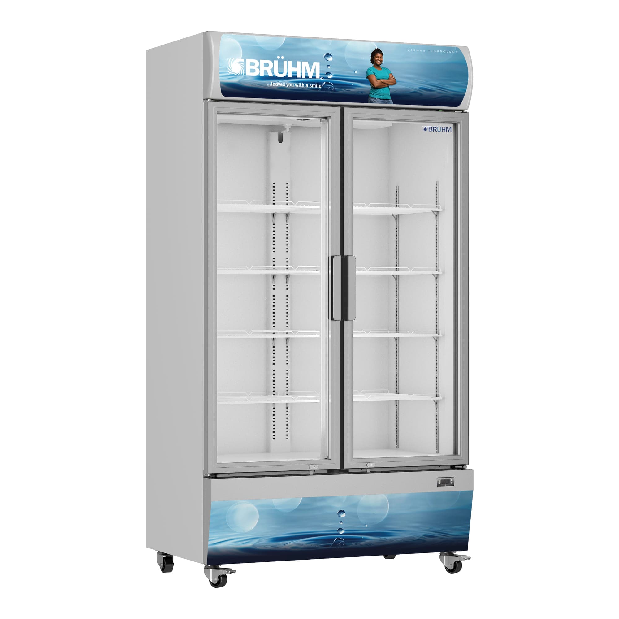 670L Double Door Beverage Cooler
