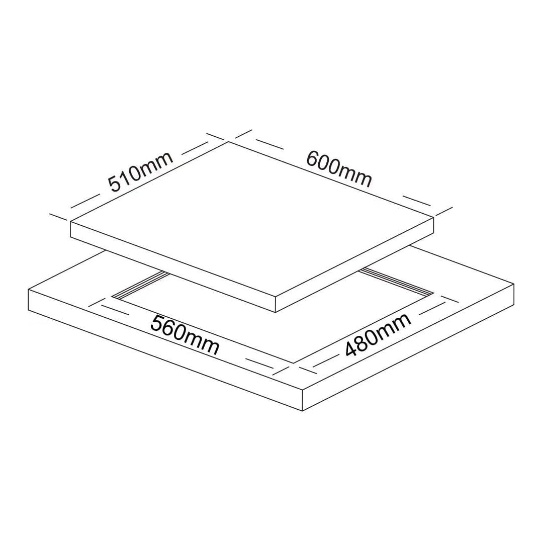 60 x 60 Gas Hob