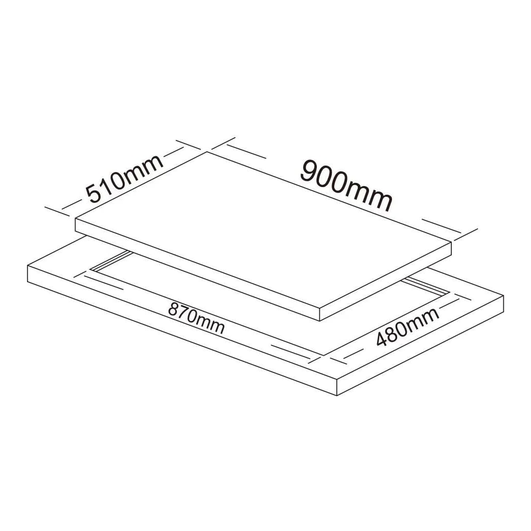 90 x 60 Gas Hob