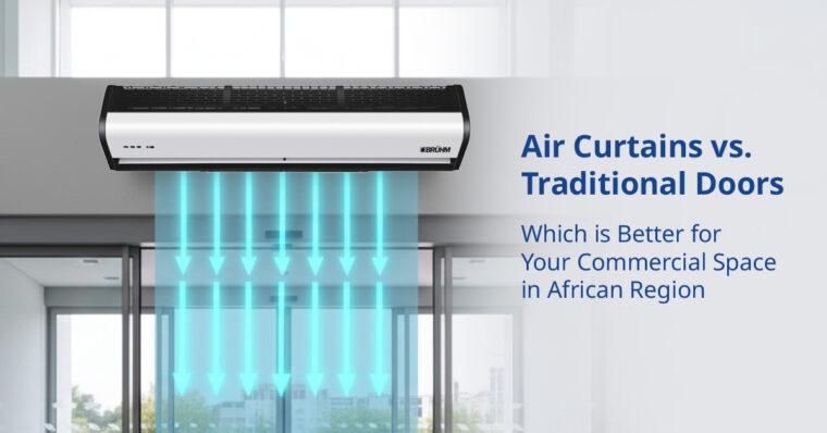 air curtain vs traditional doors